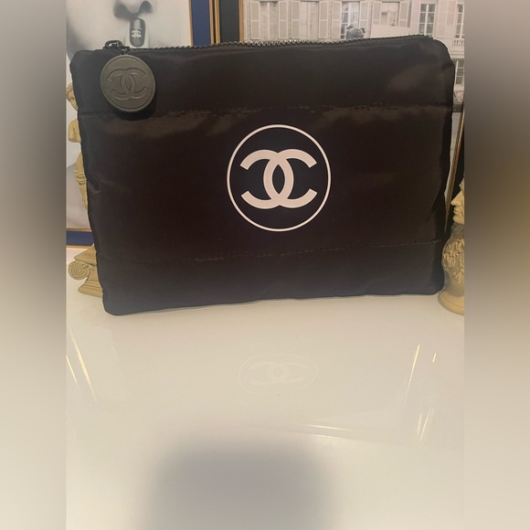 CHANEL Handbags - CHANEL Black Cosmetic Bag brand new.